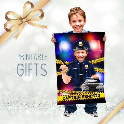 Police Gifts with photo, Personalized gifts of Polices, Printable Police gifts, Polices fans bedroom, Policeman gifts, Policegirl gift. 2182