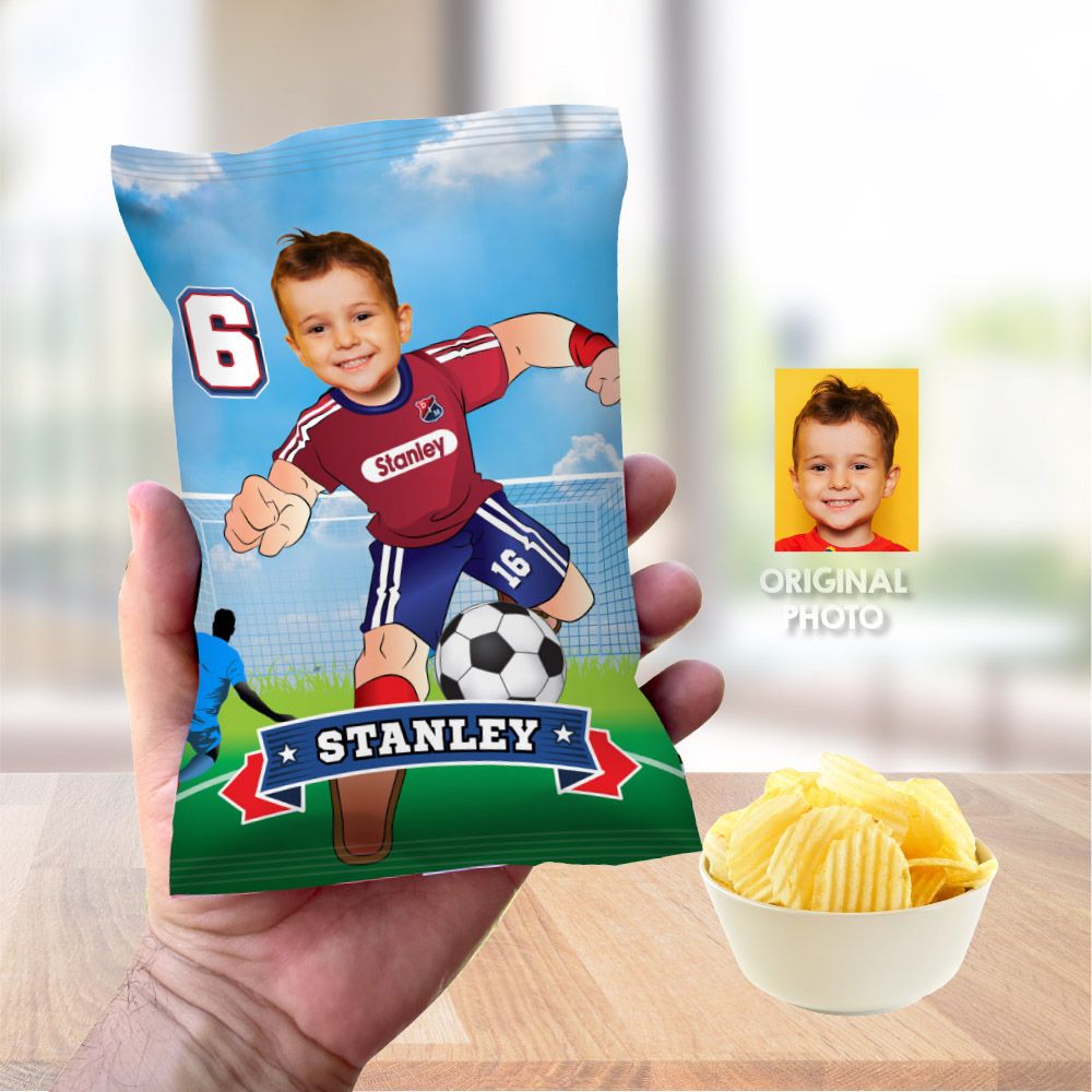 Futbol Chip Bag wrappers, Soccer Chip Bag labels, DMI Independiente Medellin bolsitas de chips, Futbol DMI Chip bags with photo. 2241CB