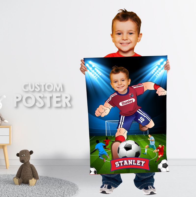 Regalos de Independiente Medellin para imprimir, Cartel de fútbol personalizado, Decoración de fútbol, ​​Regalos de fútbol imprimibles con foto. 2241PG