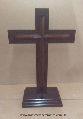Thick  Traditional Wooden Beam Cross Pulpits