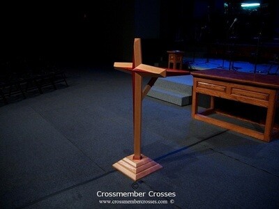 Single or Two Layer Tapered Beveled Pulpit Crosses