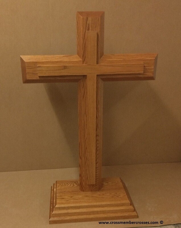 Traditional Beveled Pulpit Cross