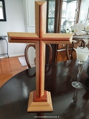 Two Layer Beveled Table Crosses Two Sided