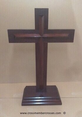 Thick Wooden Beam Cross Pulpits