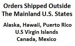 Orders Shipped Outside The Mainland U.S. States