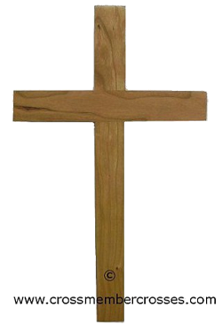 Exterior Wooden Cherry Crosses - Unfinished