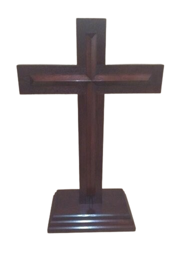 Thick Traditional Wooden Cross Pulpits