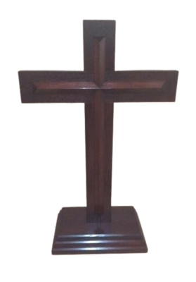 Thick Traditional Wooden Cross Pulpits