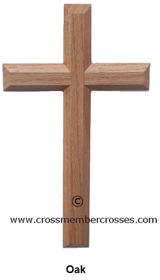 Edge Beveled Wood Crosses - 8 inches - Worldwide