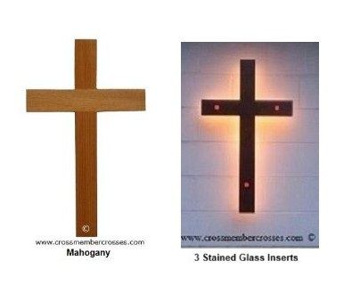 Exterior Mahogany Beam Crosses - Unfinished / 84&quot;