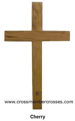 Traditional Wooden Cross / Cherry / 8"-10'-12" / 20% Discount