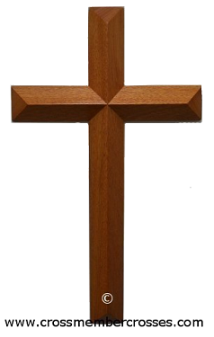 Single Layer Beveled Wooden Crosses / 8" to 96"