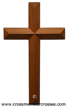Single Layer Beveled Wooden Crosses / 8" to 96"