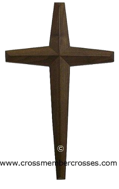 Single Layer Tapered Beveled Wooden Crosses / 36" to 96"