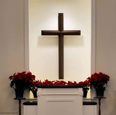 Large Wooden Wall Crosses / Church Settings