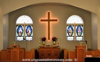 Large Wall Crosses For Church Sanctuaries - Decorators & Contractors
