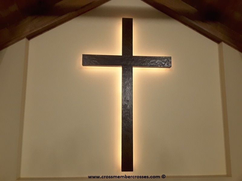 Old Rugged Style Wooden Cross - 84"