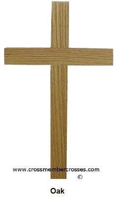 Traditional Wooden Cross - Oak - 120"