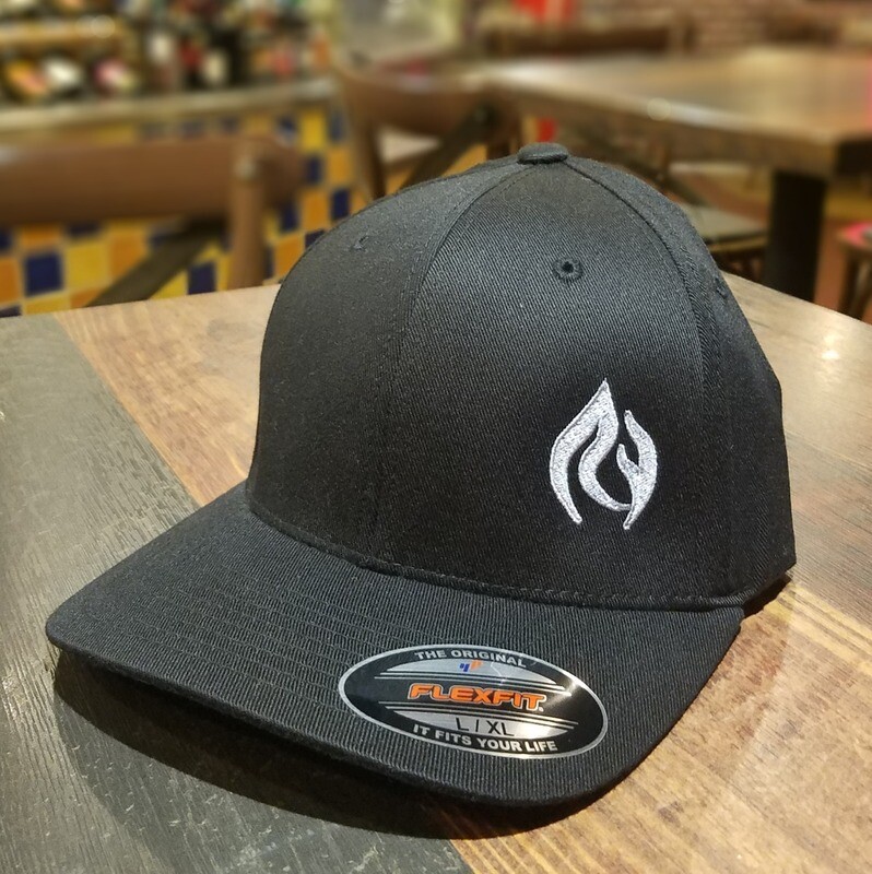 Fitted - Black w/ Silver Logo