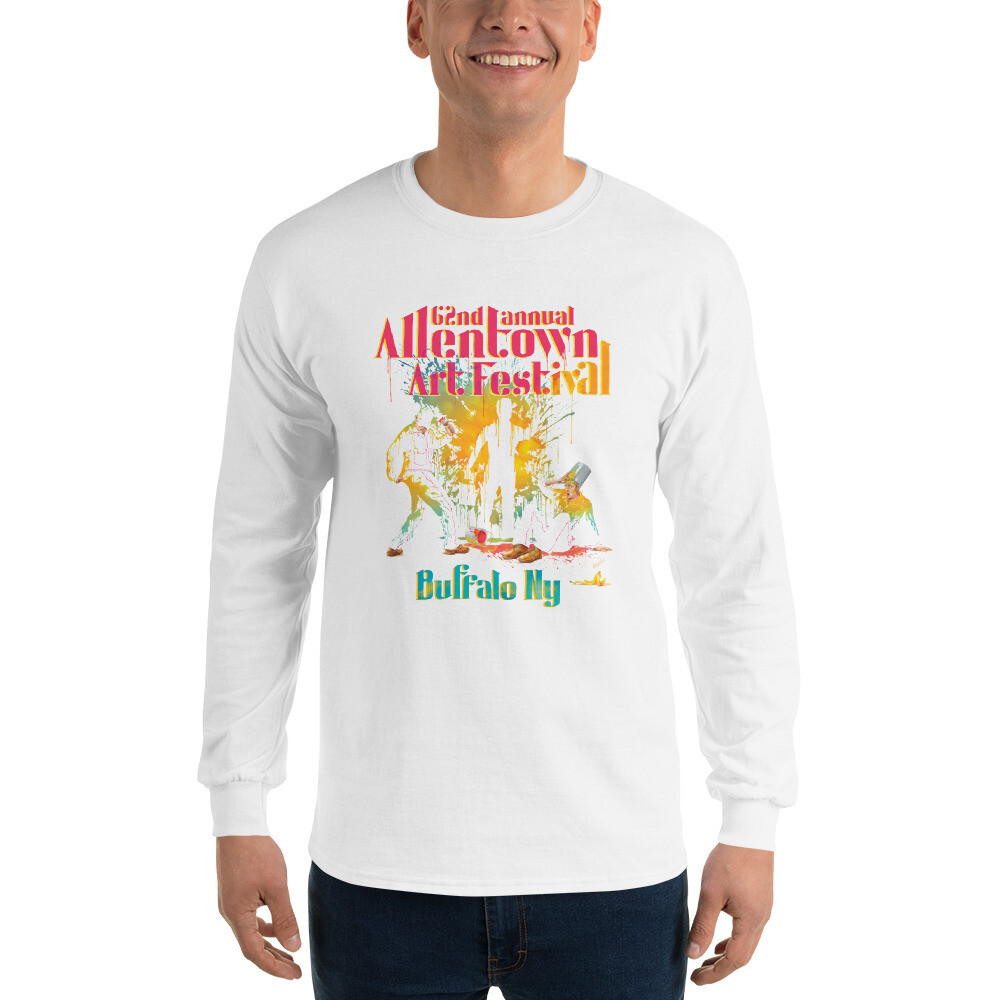 62nd Allentown Art Festival Long Sleeve T-Shirt, Color: White, Size: S