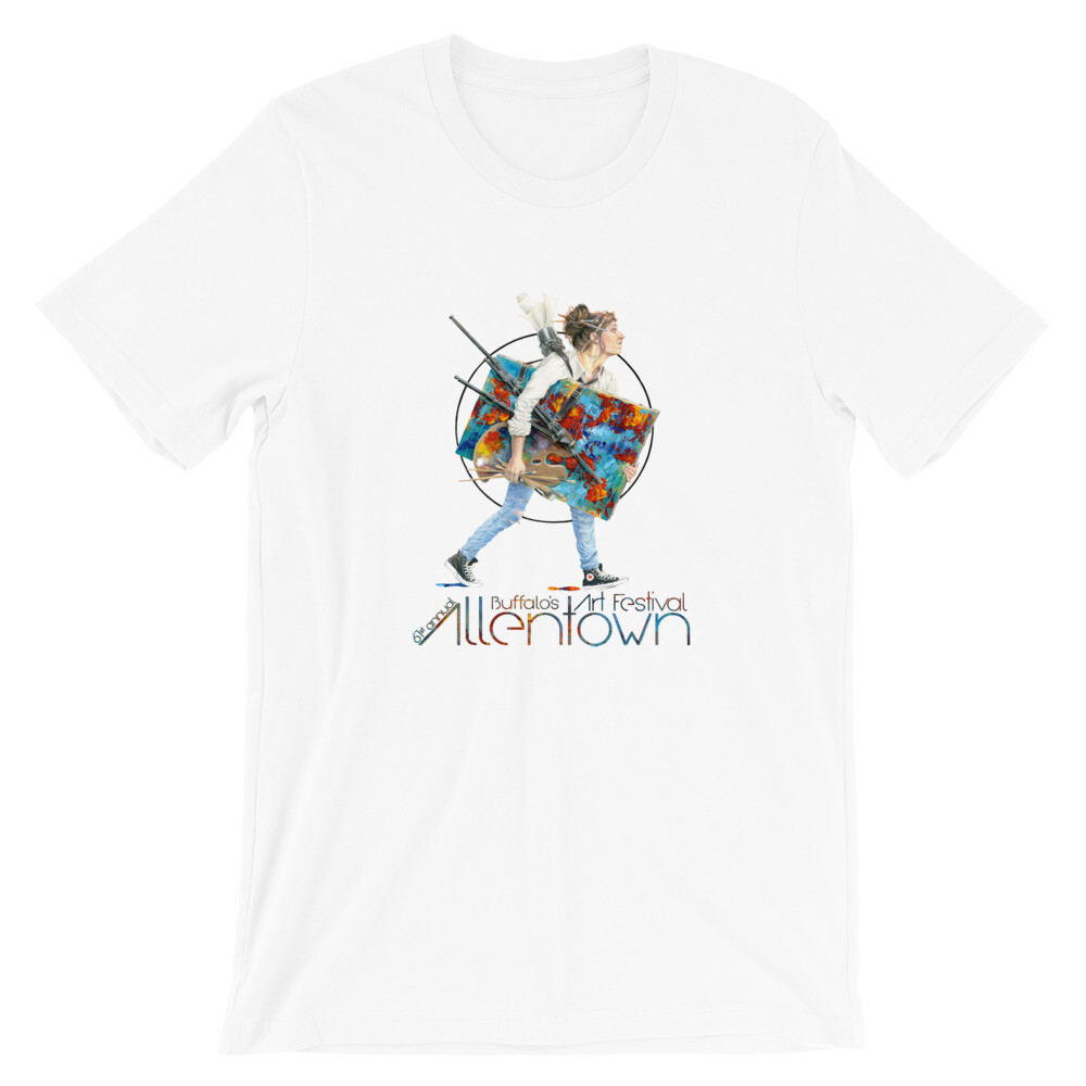 Short-Sleeve Unisex T-Shirt - 61st Allentown Art Festival, Color: White, Size: S