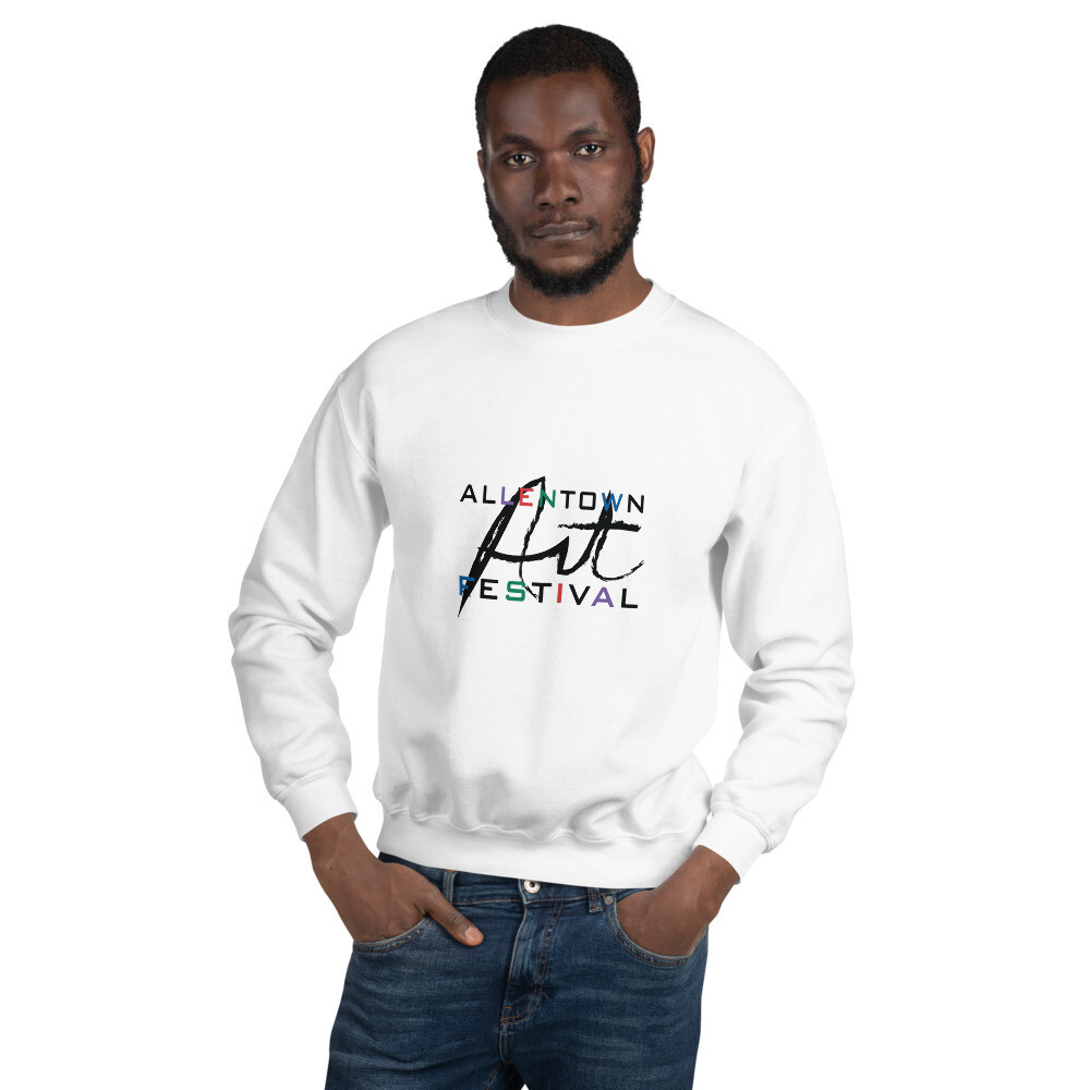 Allentown Art Festival Logo - Unisex Sweatshirt, Color: White, Size: S