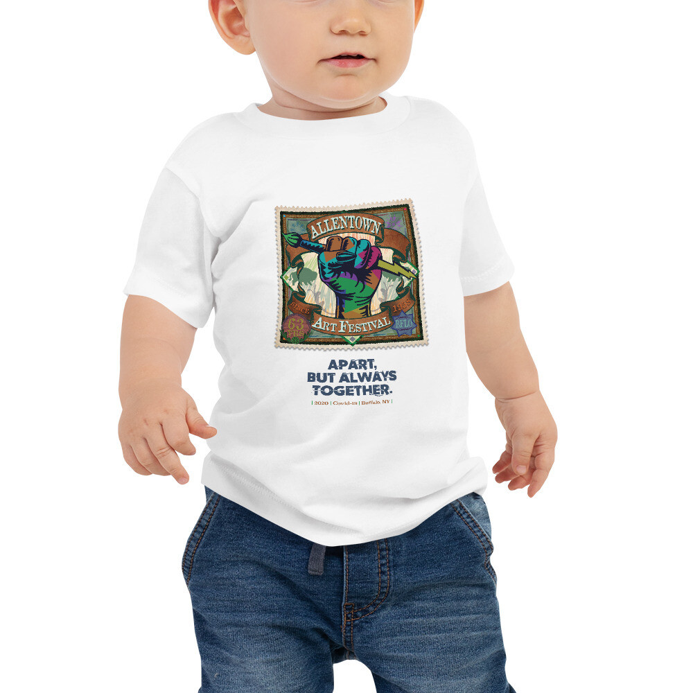 2020 Baby Jersey Short Sleeve Tee, Color: White, Size: 6-12m