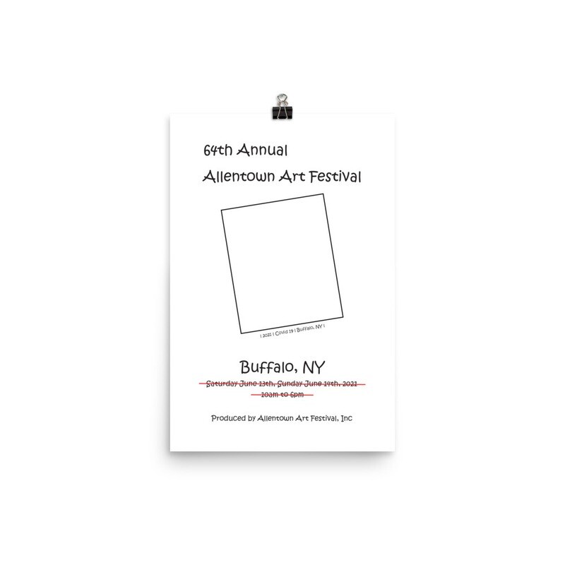 64th Annual Allentown Art Festival &quot;cancelled&quot; Poster