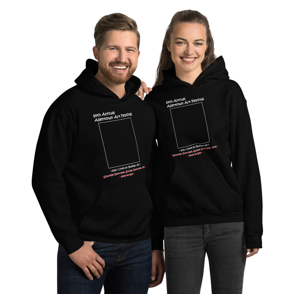 64th Annual Allentown Art Festival &quot;cancelled&quot; Unisex Hoodie, Color: Black, Size: S