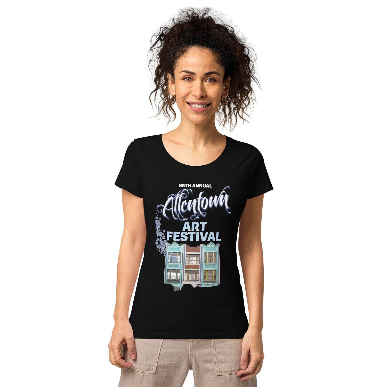 2022 - 65th Allentown Art Festival Women’s basic organic t-shirt 2022 - 65th Allentown Art Festival Women’s basic organic t-shirt, Color: Deep black, Size: S