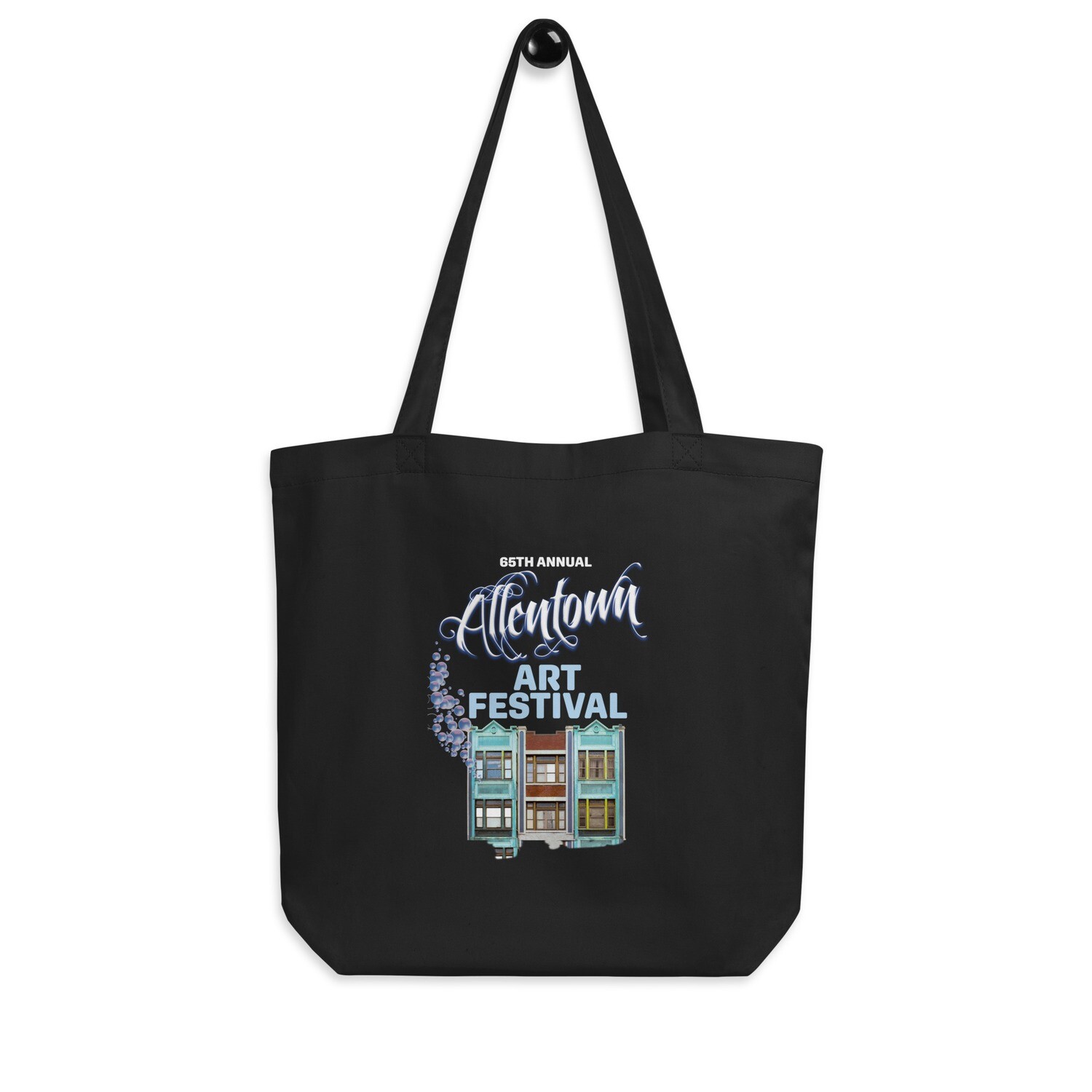 2022 - 65th Allentown Art Festival Eco Tote Bag, Color: Black