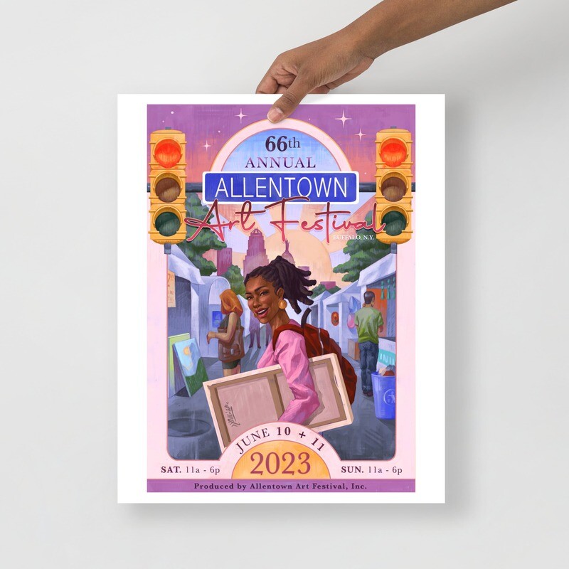 2023 - 2nd Place - 66th Allentown Art Festival Poster