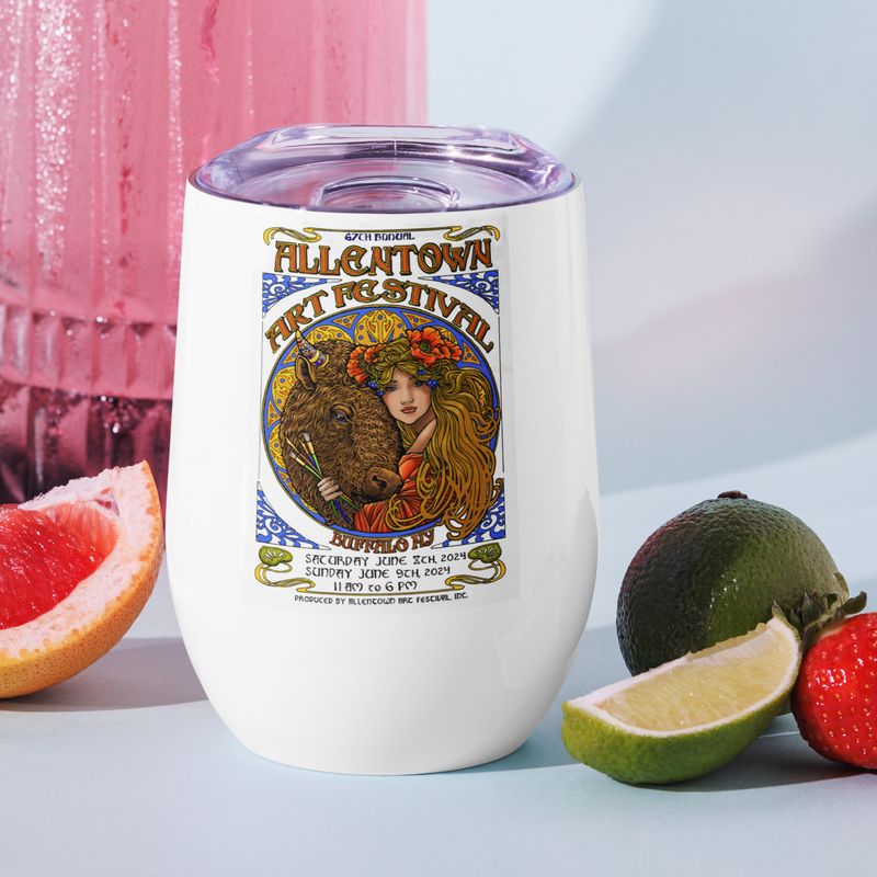 67th Allentown art Festival Wine tumbler