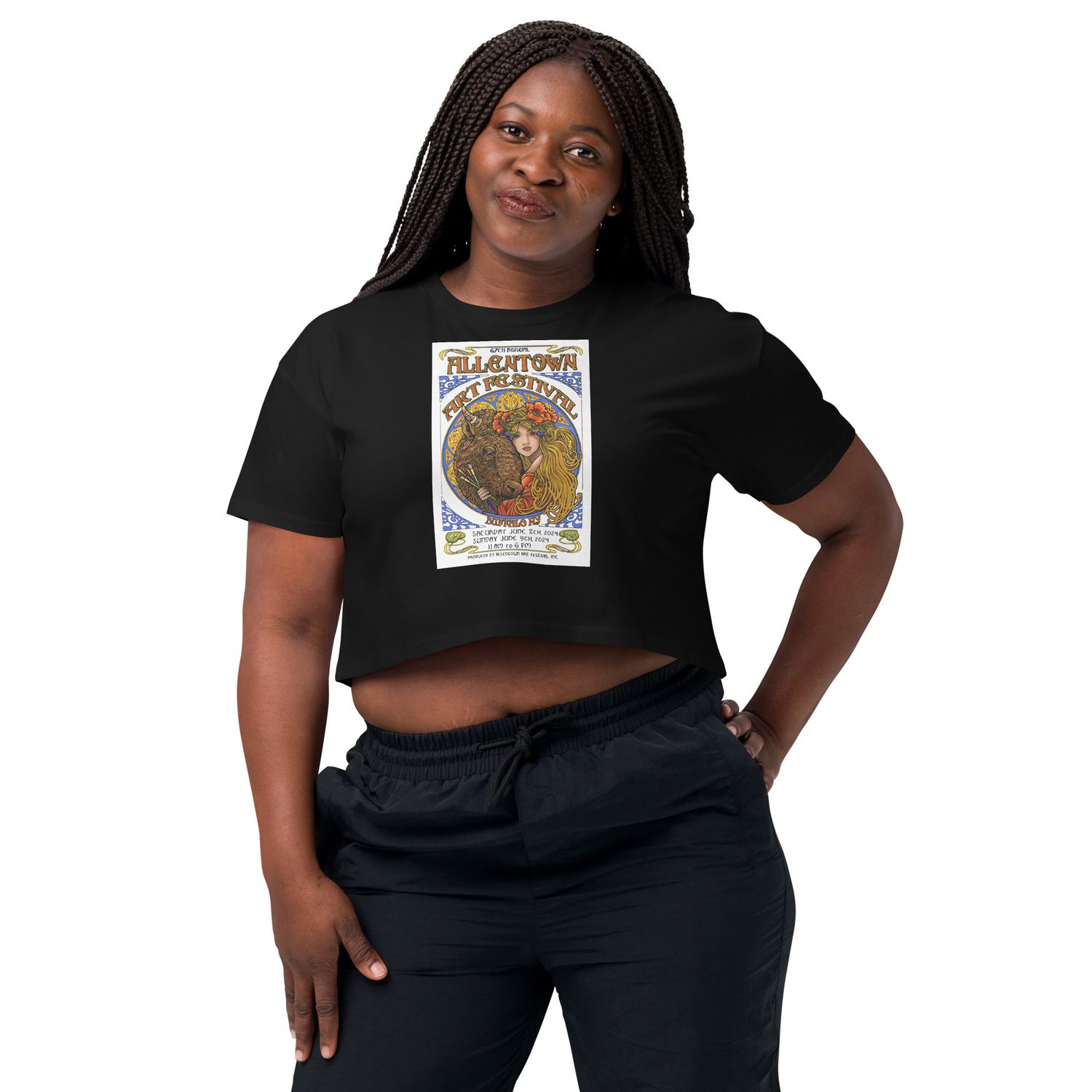 67th Allentown Art Festival Women’s crop top