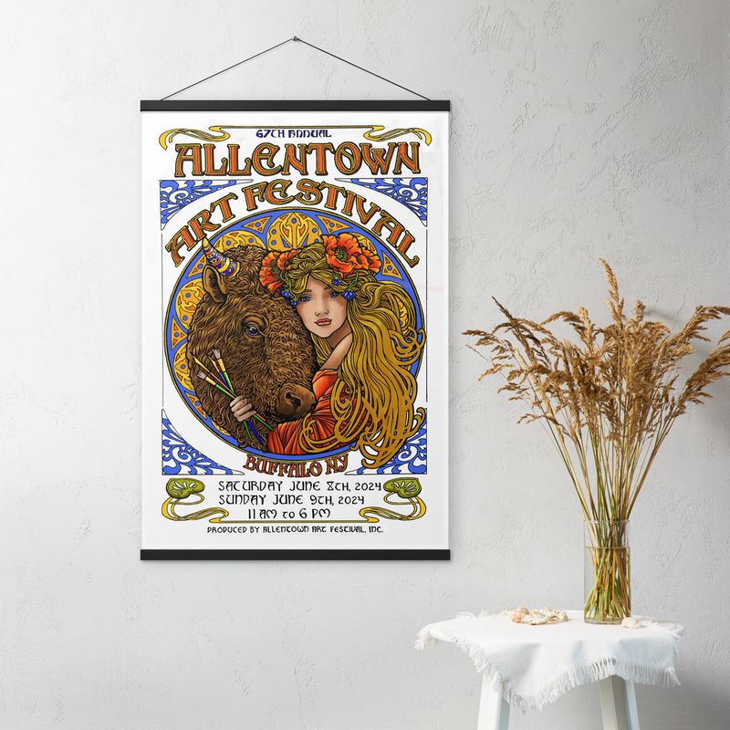 67th Allentown Art Festival Poster with Hangers
