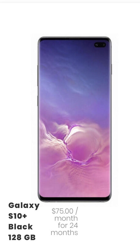 Galaxy S10+ Black 128 GB + GlobalPlus Plan