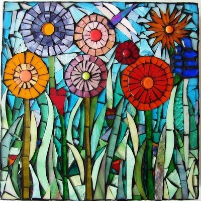 glass mosaic - garden