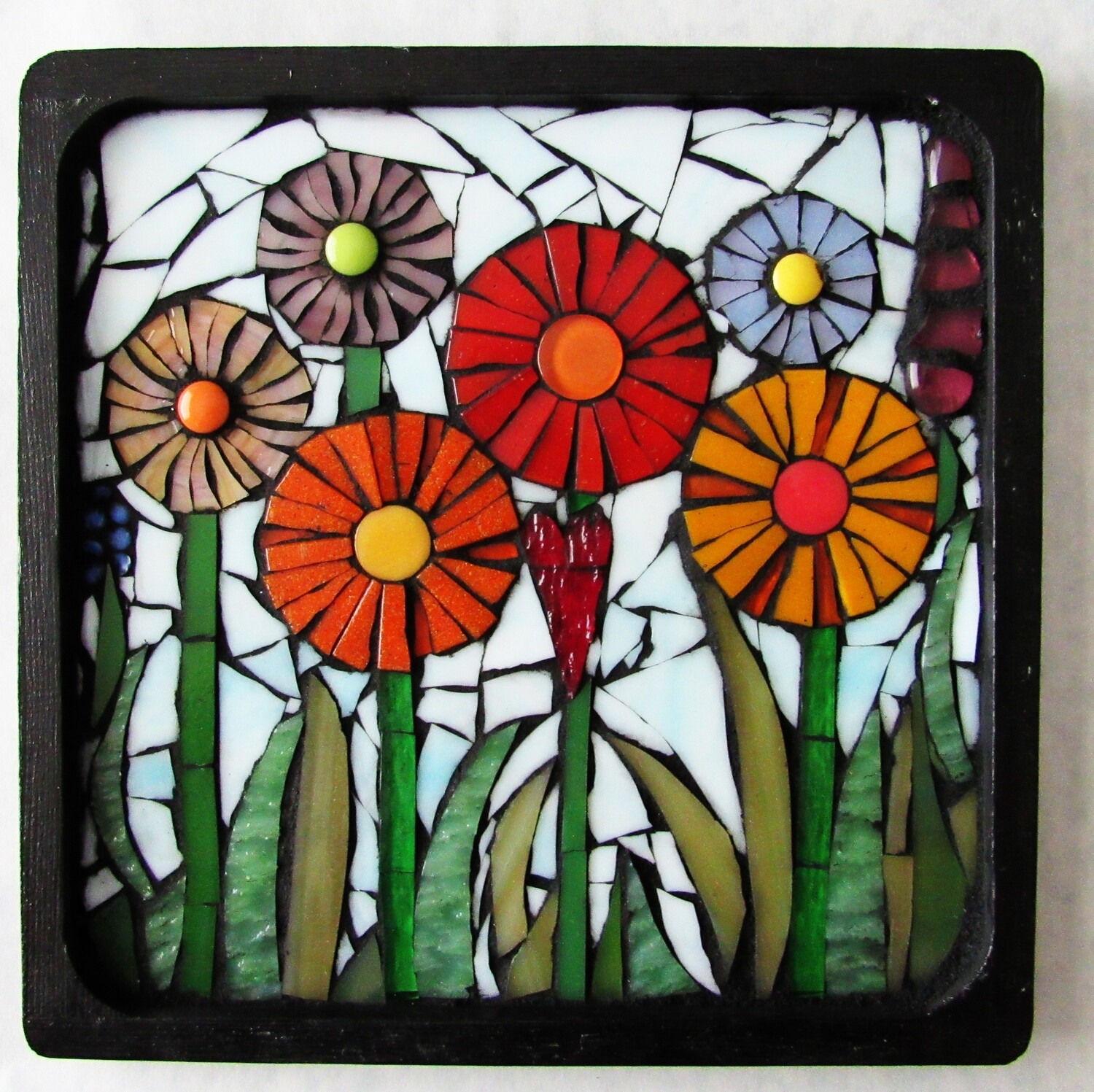 glass mosaic - mini garden