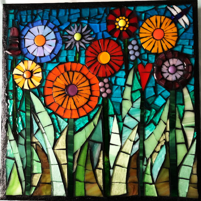 glass mosaic - garden
