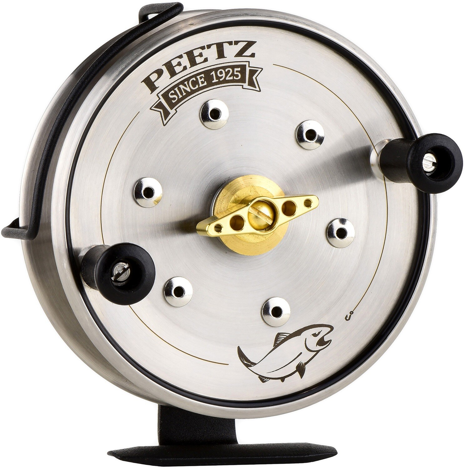 5-Inch Stainless Steel Evolution Fishing Reel (PEETZ "Steel Wheel") 5-Inch Stainless Steel Evolution Fishing Reel (PEETZ "Steel Wheel")