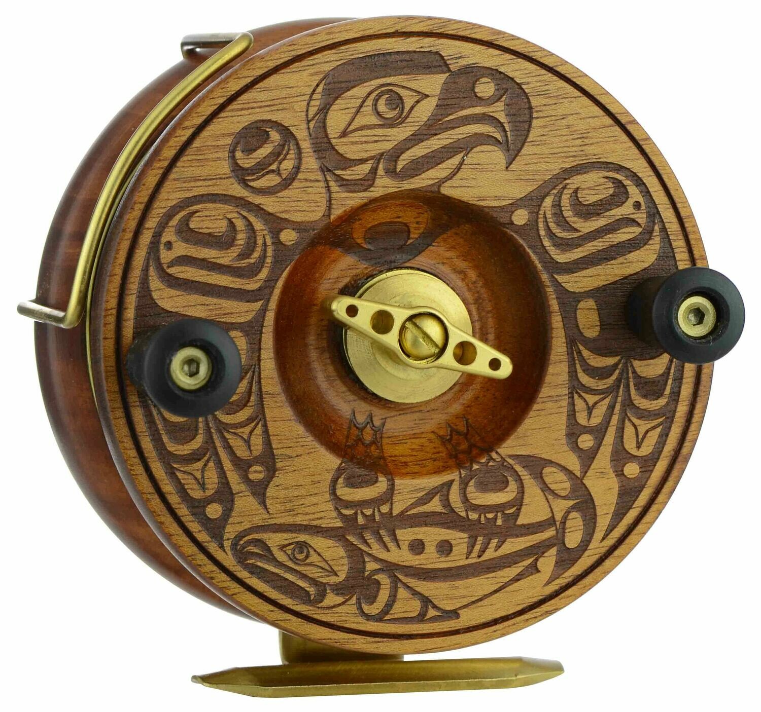 5-Inch 'Salmon Catch' Evolution Fishing Reel - PEETZ Artist Series 5-Inch 'Salmon Catch' Evolution Fishing Reel - PEETZ Artist Series