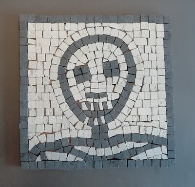 Pompeii Skeleton Mosaic