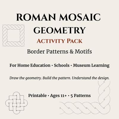 Roman Mosaic Geometry Activity Pack