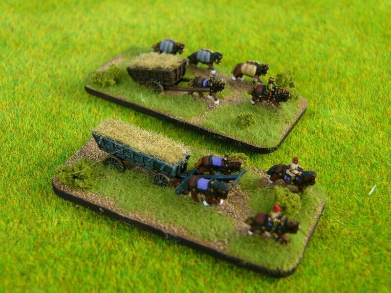 MWR18 Wagons( Wagons x  2 , ridden horses x 3 & pack horses x 3)