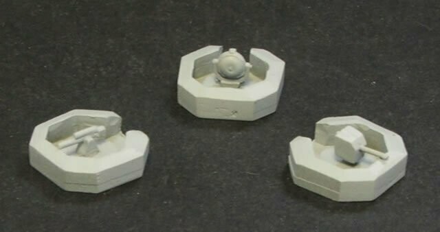 MHF3 Heavy flak & medium gun emplacements