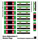 SQA068 Afghanistan 2 Modern flags, National flag 2004, Northern Alliance