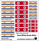 SQA051 White South Africa, South African & right wing flags