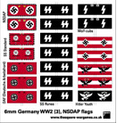 SQA028 Germany WW2 3, NSDAP flags, DAF, SS, Hitler Youth