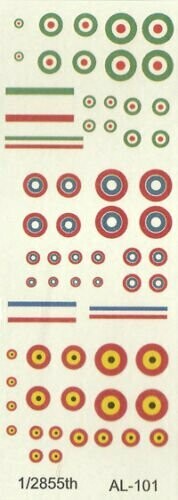 TDC02 WW1 Roundels for Russian, Italian & Belgian aircraft