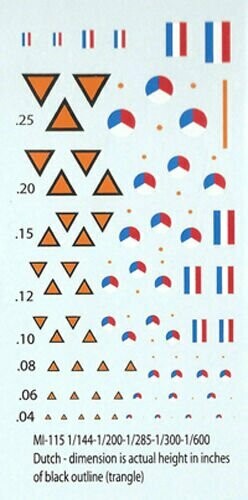 TDC61 Dutch WW2 neutrality markings, used for post WW2 Czech aircraft